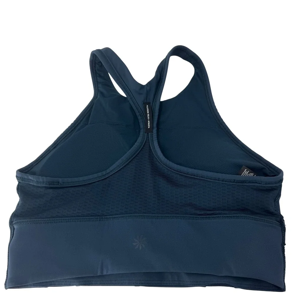 Allyson Felix x Athleta Navy Mesh Activewear Set Bra XS Leggings S‎ Ankle Zip